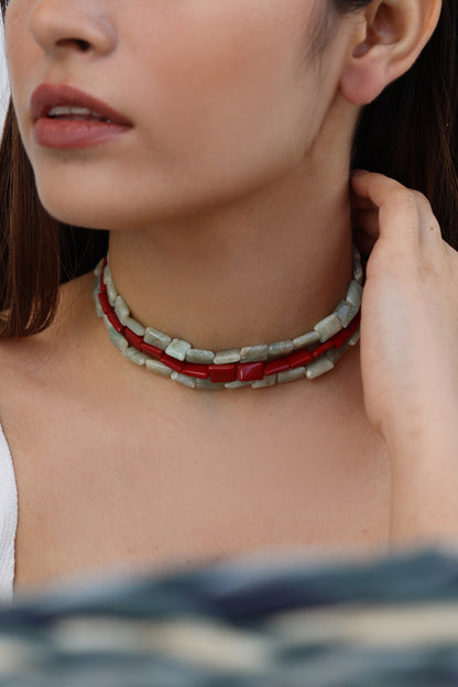 Stone Choker Necklace 