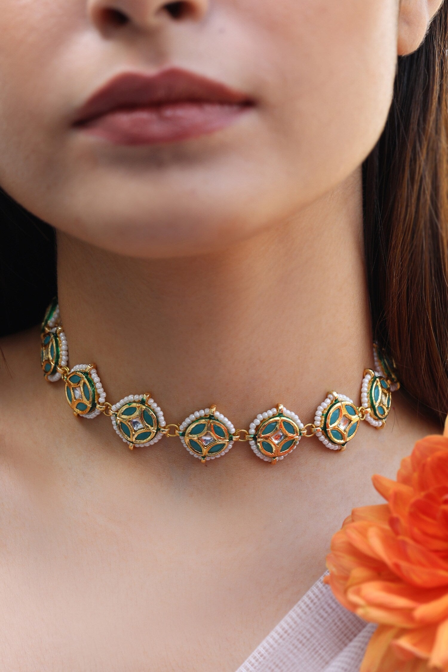 Meenakari Choker Necklace 