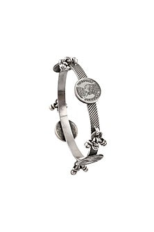 Silver Handcrafted Bangle In Sterling Silver