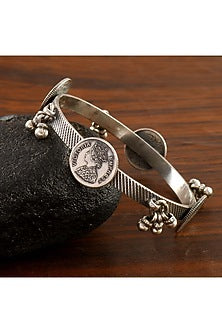 Silver Handcrafted Bangle In Sterling Silver