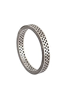 Silver Handmade Bangle In Sterling Silver