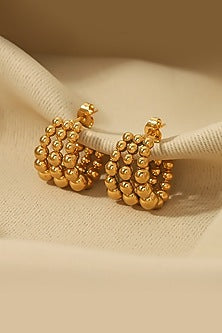 Gold Plated Triple Hoop Earrings