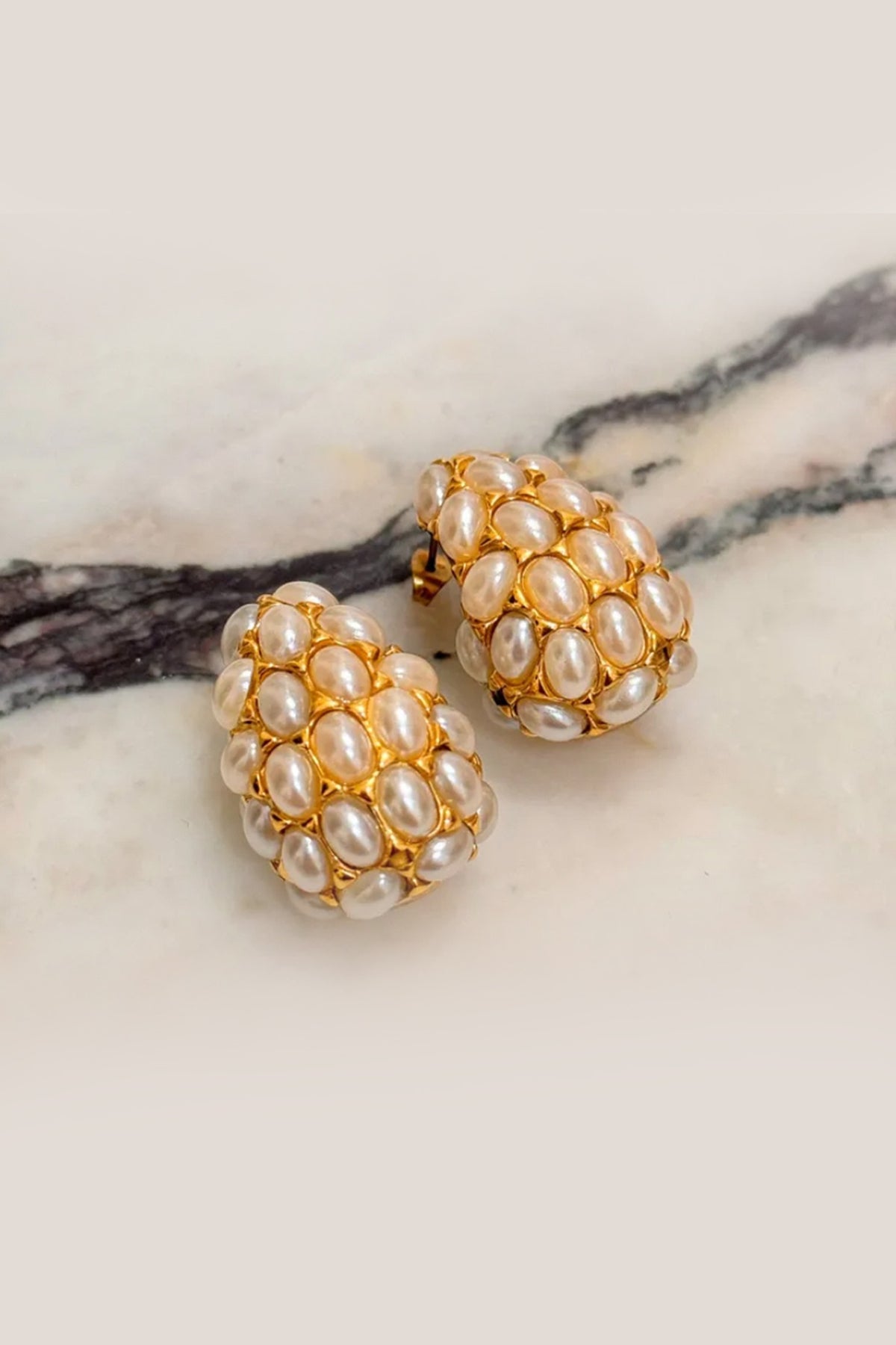Gold Plated Freshwater Pearl Stud Earrings