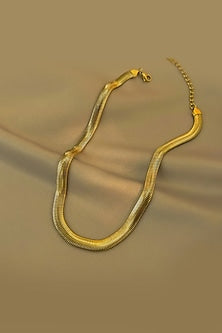 Gold Plated Snake Chain Necklace