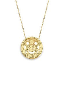 Gold Plated Moon Necklace