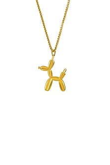 Gold Plated Balloon Dog Necklace