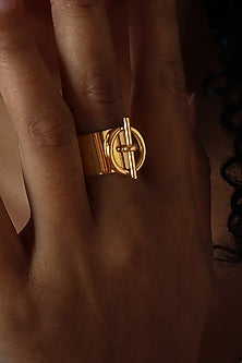 Gold Plated Chunky Knot Ring
