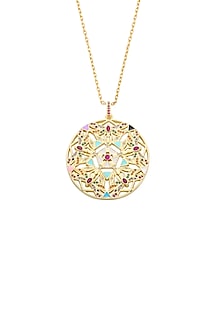 Gold Plated Multi-Colored Zircon Dragonfly Necklace
