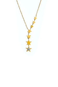 Gold Plated Star Dangler Necklace