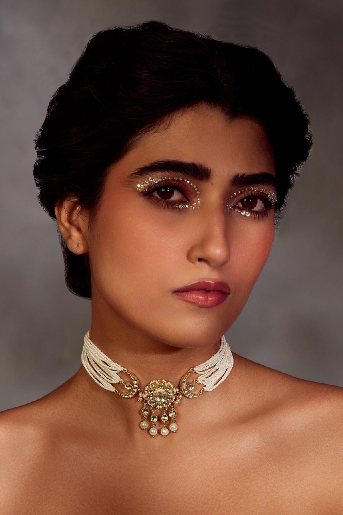 Kundan & Pearl Choker Necklace 