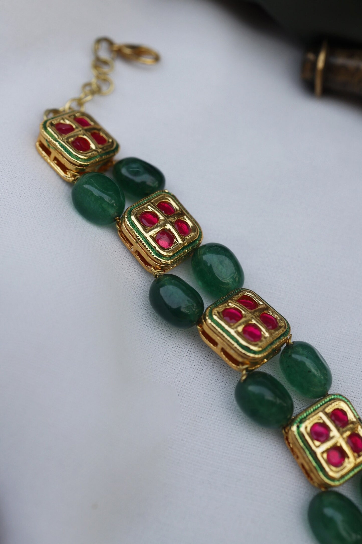 Green Meenakari Work Bracelet
 
