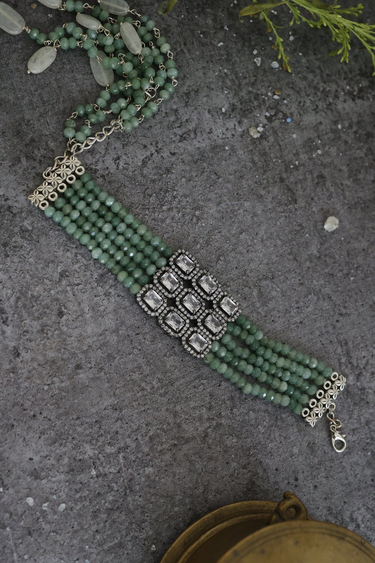 Cubic Zirconia Embellished Bracelet 