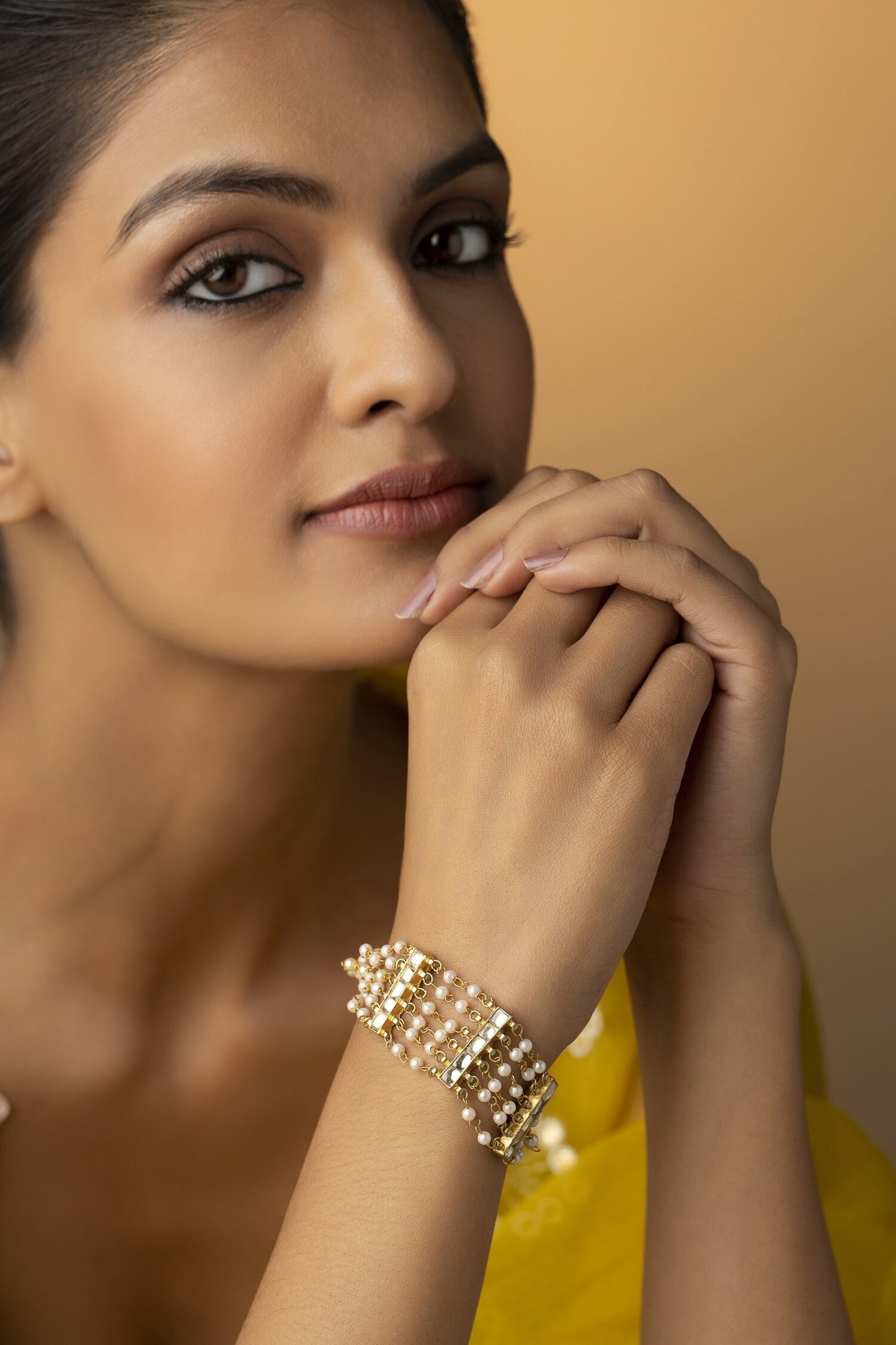 Kundan Pearl Bracelet 
