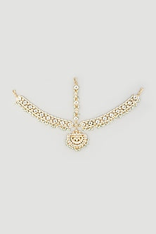 Gold Plated Kundan Polki Matha Patti