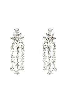 Silver Finish Zircon Necklace Set