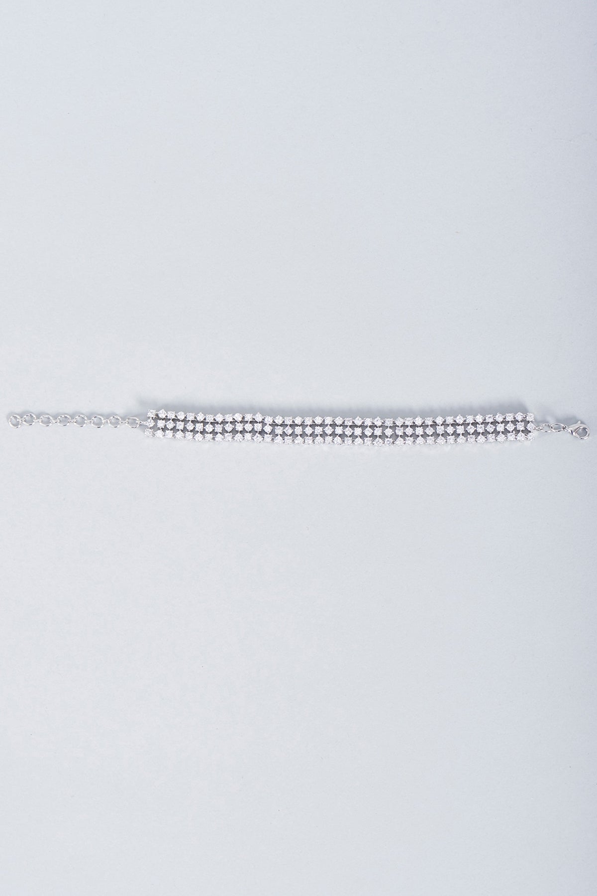 White Finish Tennis Bracelet