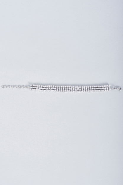 White Finish Tennis Bracelet