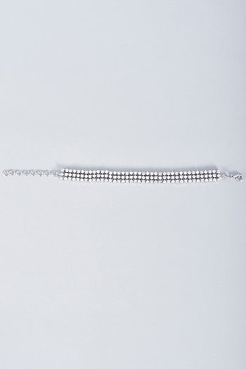 White Finish Tennis Bracelet