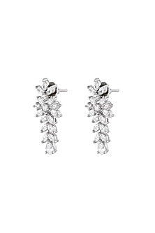 White Finish Cubic Zirconia Stone Necklace Set