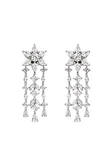 White Finish Cubic Zirconia Necklace Set