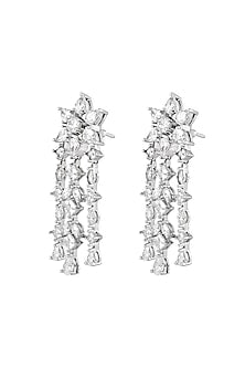 White Finish Cubic Zirconia Necklace Set
