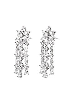 White Finish Cubic Zirconia Necklace Set