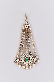 Gold Finish Kundan Polki Passa