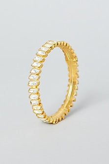 Gold Finish Alloy Bangles (Set of 2)