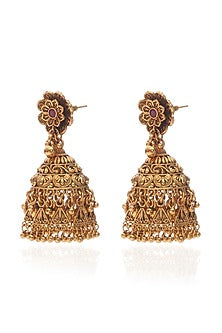Gold Plated Jhumka Earrings