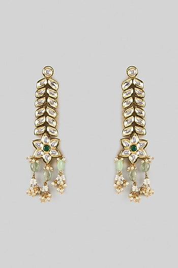Gold Finish Brass Dangler Earrings