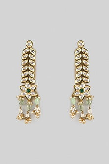 Gold Finish Brass Dangler Earrings
