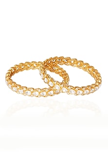 Gold Plated Bangles (Set Of 2)