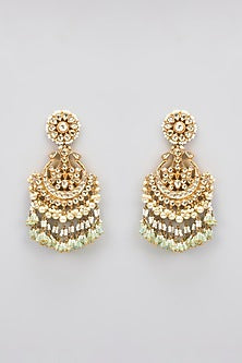 Gold Finish Kundan Polki Choker Necklace Set