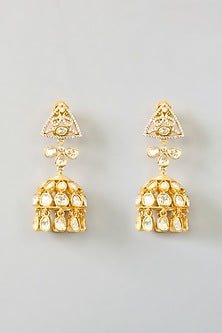 Gold Finish Moissanite Layered Necklace