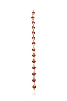 Gold Plated Red Stone Sheesh Patti