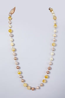 Gold Finish Synthetic Stone Ganthan Mala