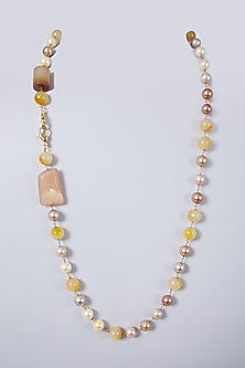 Gold Finish Synthetic Stone Ganthan Mala