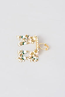 Gold Finish Kundan Polki Ring