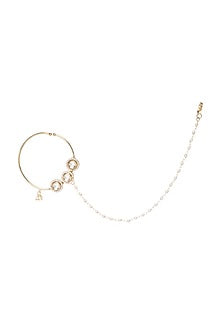 Gold Finish Kundan Polki Nosering