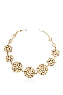 Gold Finish Kundan Polki Sheeshpatti