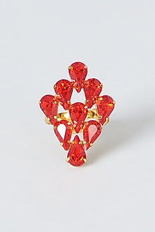 Gold Plated Swarovski Ring