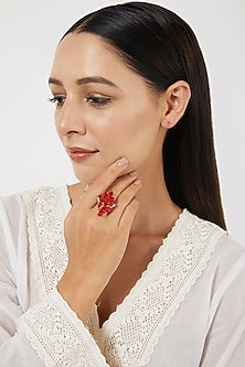 Gold Plated Swarovski Ring