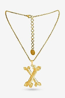 Gold Plated Initial Pendant Necklace