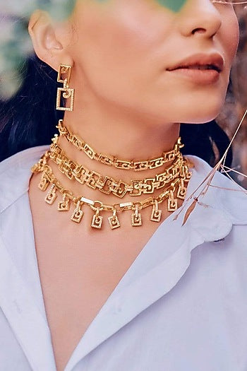 Gold Plated Choker Necklace