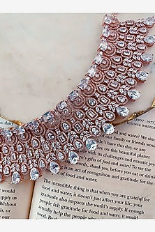 Rose Gold Plated Zircon Necklace