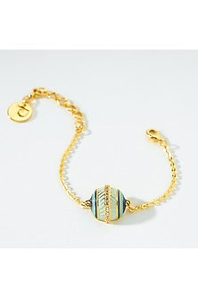 Gold Finish Dome Bracelet