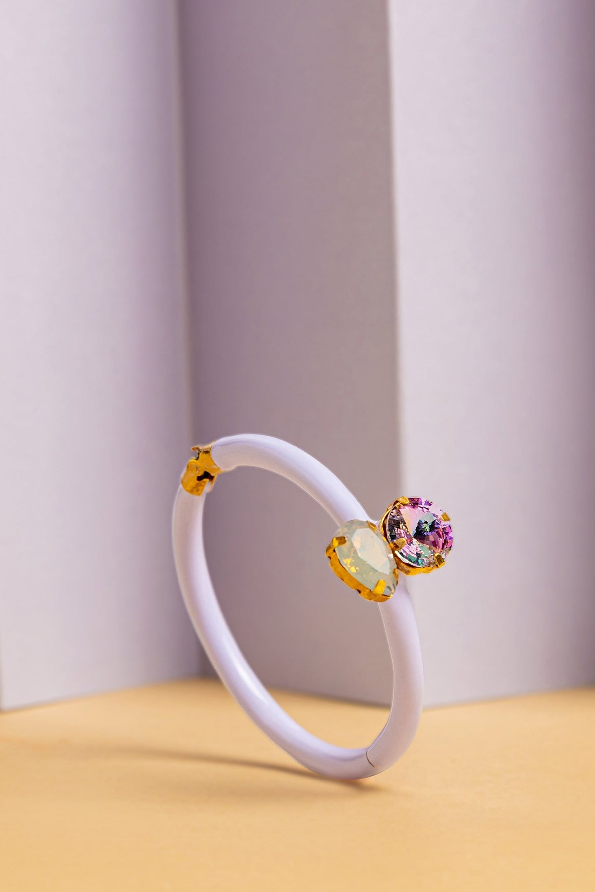 Gold Finish Enameled Bracelet