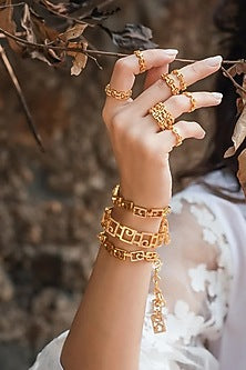 Gold Finish Brass Bracelet
