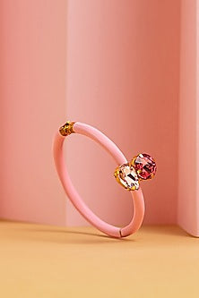 Gold Finish Enameled Bracelet
