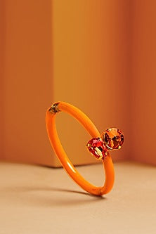 Gold Finish Enameled Bracelet